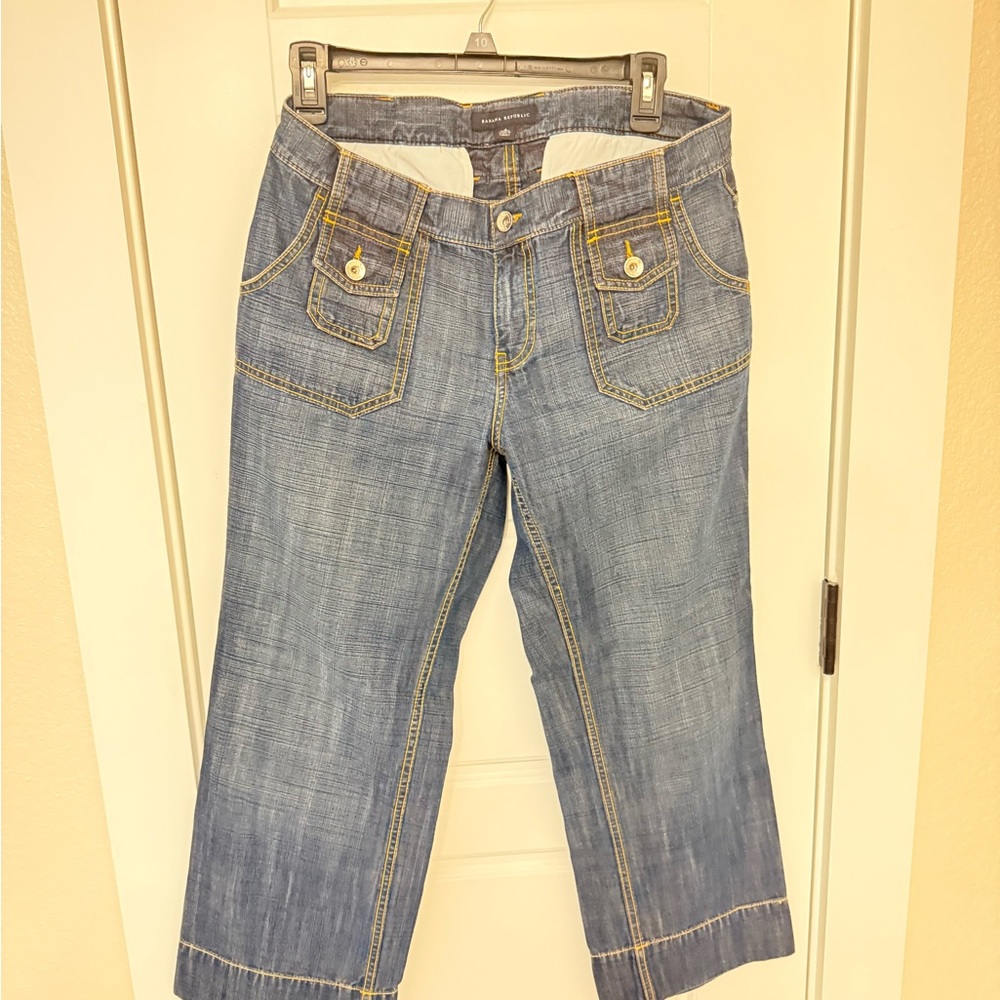 Banana Republic Light Blue Cropped Jeans